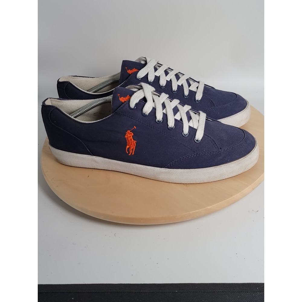 Polo Low Top Canvas Blue Sneakers Men 13D